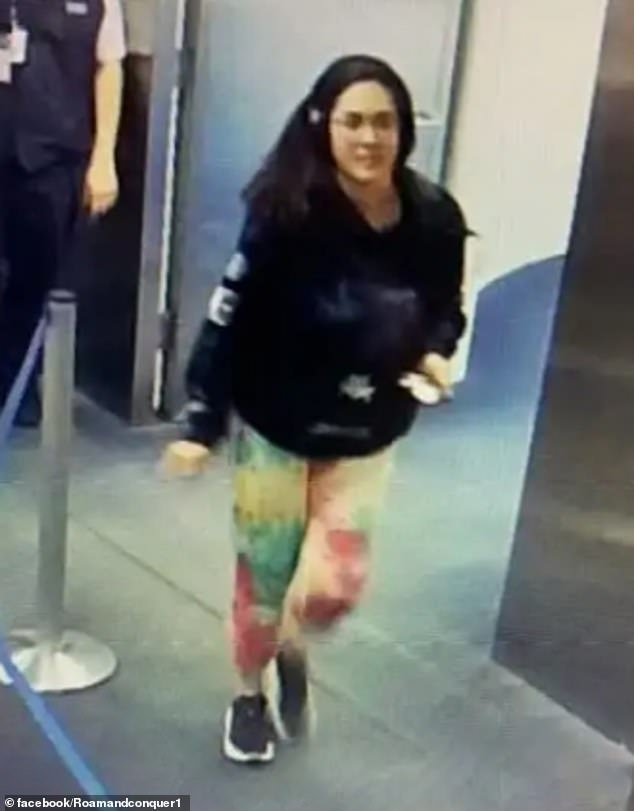 Kobayashi, 30, was caught on security camera footage disembarking a plane at LAX just before 10pm on November 8 but law enforcement say she is 'voluntarily missing'