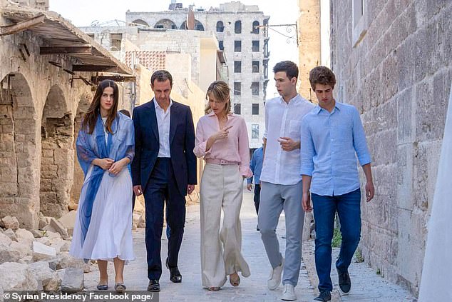 Assad with his British-born wife Asma and their children in 2022. Following the humiliating capitulation of his dictatorship over the weekend, Assad will now start a new life in Russia