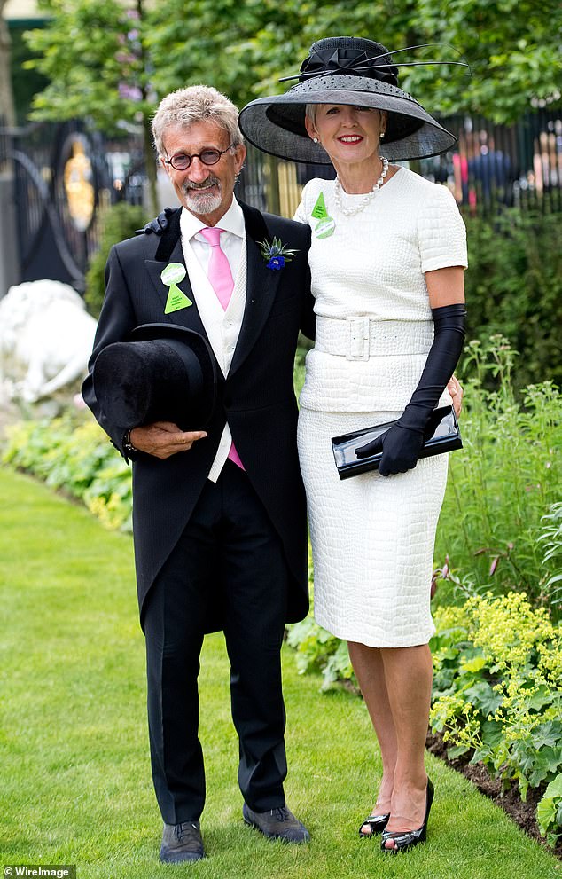Jordan attending Royal Ascot in 2012 with his wife, Marie Jordan