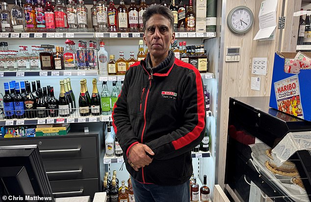 Village shopkeeper Hash Shingadia, 64, (pictured) sold Haribo and Doritos to Kate when she was a young girl. He said she would be extremely upset over the plans and would be thinking, 'Oh my God, what's happening?'