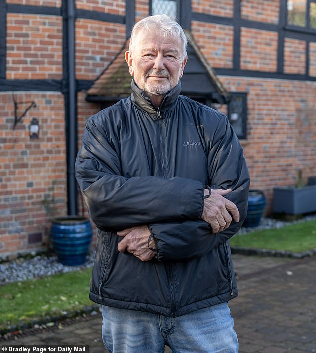 Jon Lee, 72, (pictured) lives beside where the development will be. He accused Housing Minister Angela Rayner of 'taking her anger out' on the countryside because she grew up on a northern housing estate