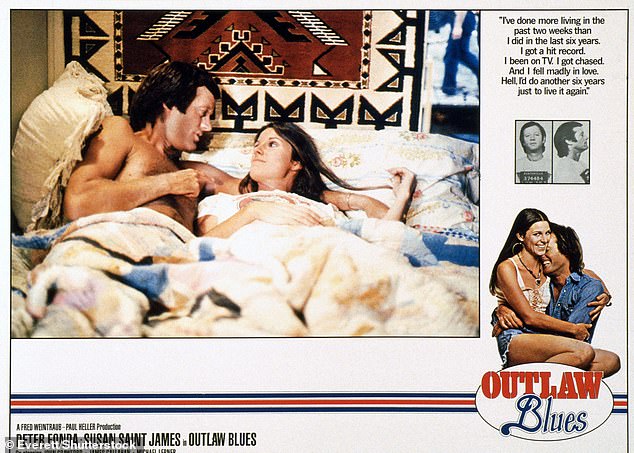 The poster for the film Outlaw Blues