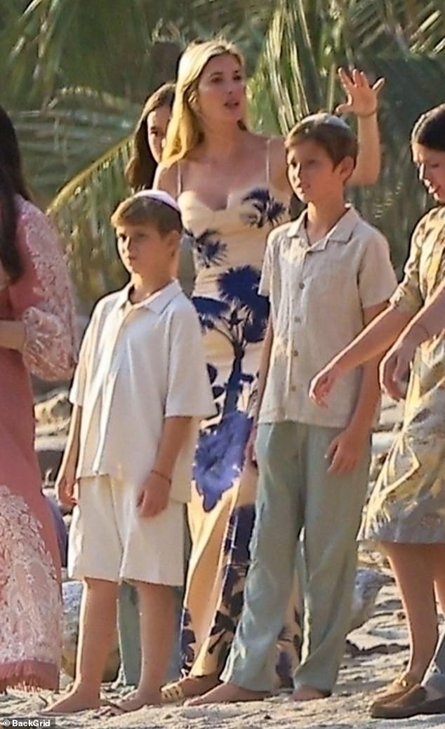 But Ivanka, 43, was nowhere to be seen. Instead, she was thousands of miles away soaking up the sun on a stunning beach in Costa Rica with her husband, Jared Kushner's family