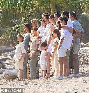 Ivanka is seen with the Kushners on Saturday