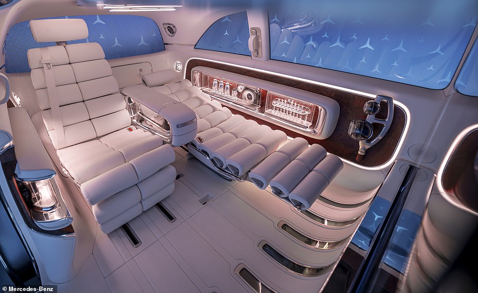 The Vision V concept is very much a look at how opulent Mercedes can makes its electric vans of the future, though it will also launch models with conventional rear seating for larger groups rather than just two well-heeled passengers