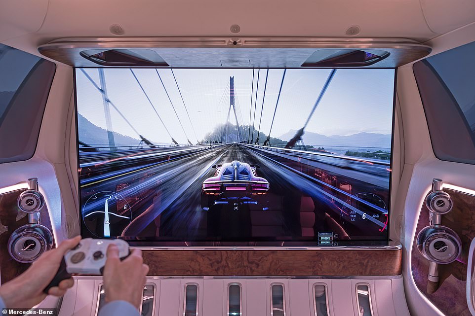 Gamers can get their fix too using compatible controllers for devices, while shoppers can use the screen to make purchases from a number of online shops