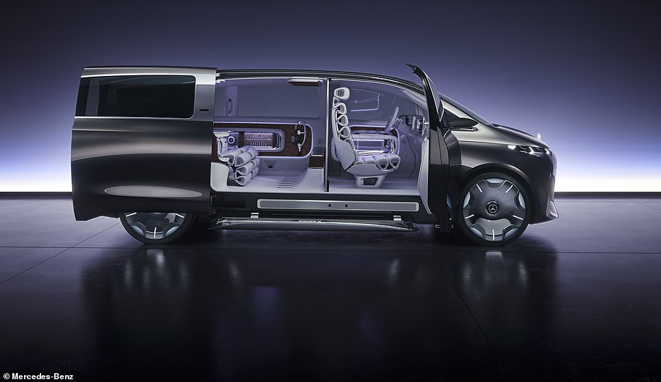 A massive sliding door provides access to the rear