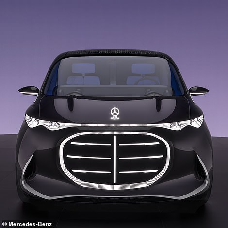 The Vision V showcases fresh design features, including a enormous new grille and striking LED bar light bar, which dominates the face of the people carrier