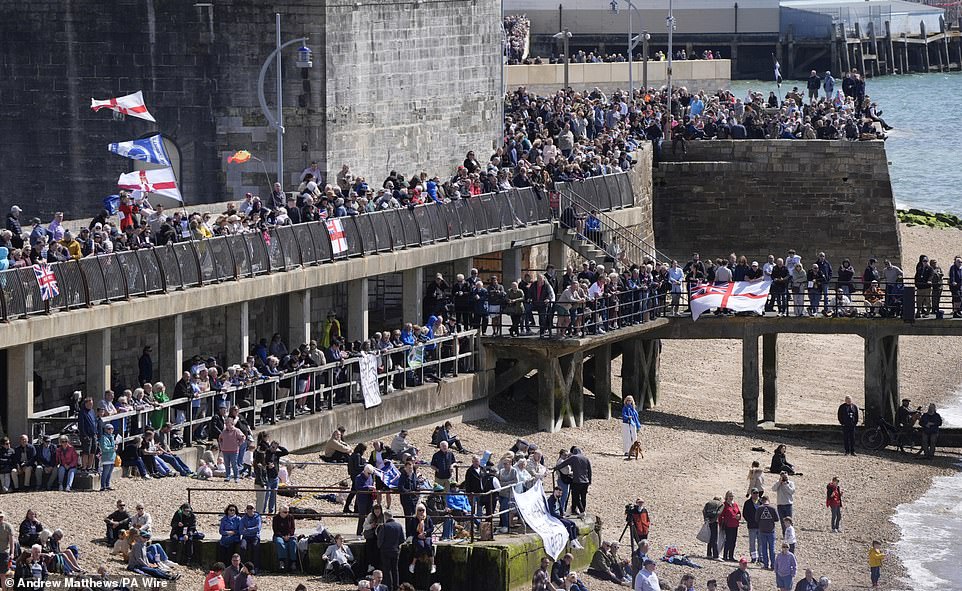 Huge crowds gathered across the coast of Portsmouth to mark the major naval deployment