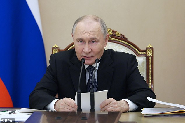 Lithuania, a NATO and EU member, has been a staunch ally of Ukraine since Vladimir Putin's (pictured) 2022 invasion