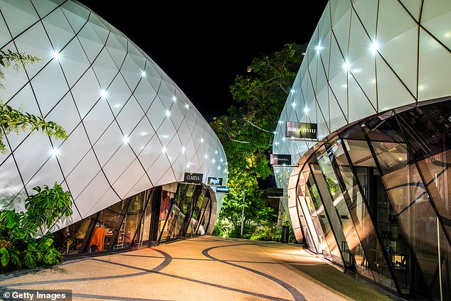 The Monte Carlo pavilions hold multiple luxury boutiques and restaurants for big spenders