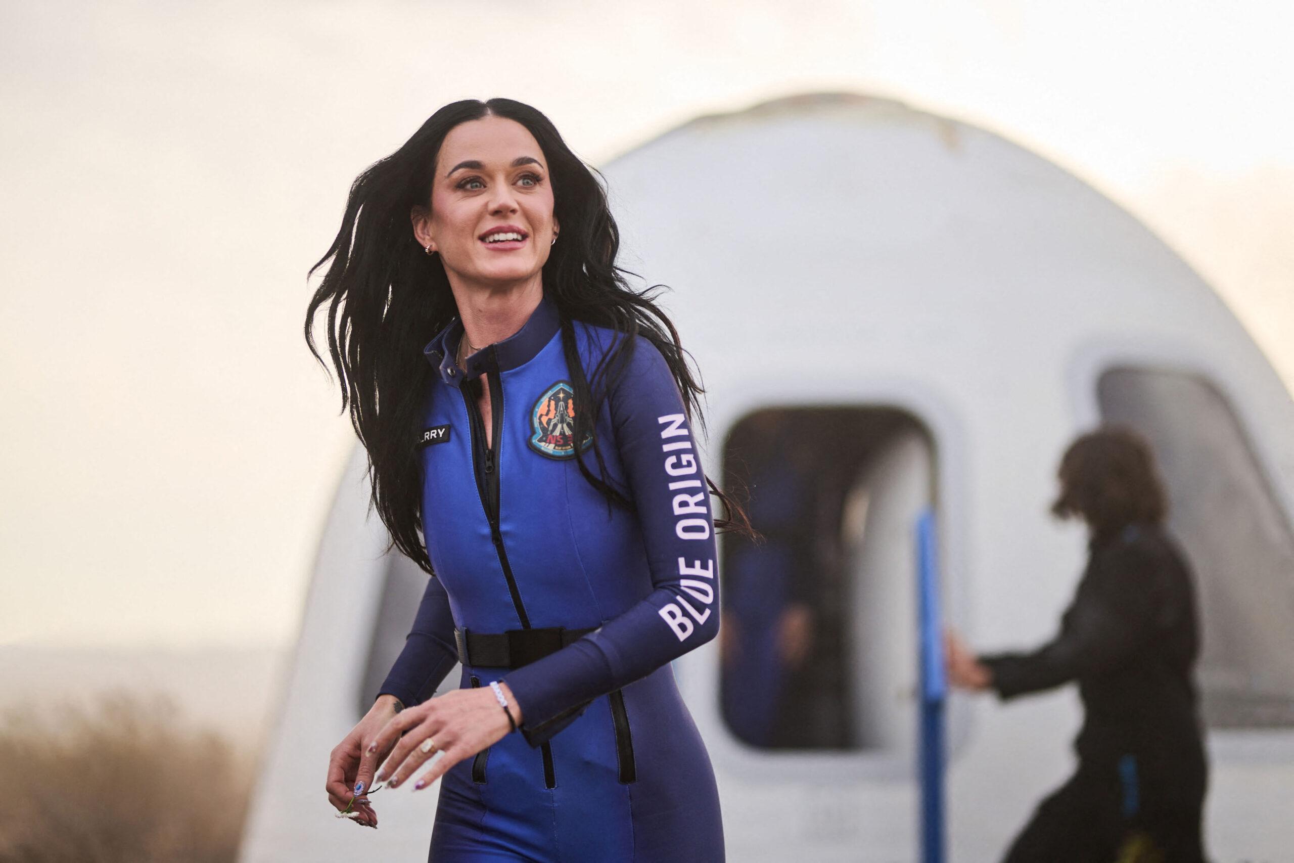 Katy Perry after Blue Origin spaceflight