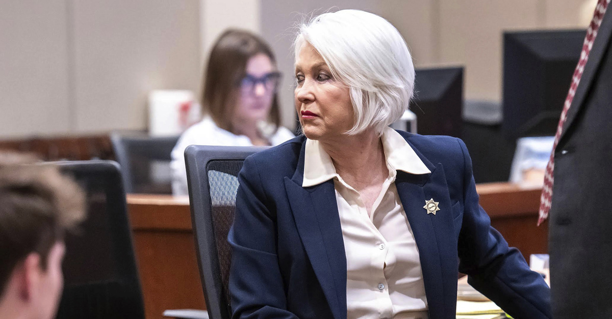 Tina Peters in court.