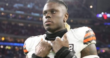 Browns star David Njoku fired back over talk of him being a potential cap casualty.