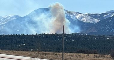 Colorado officials respond to wildfire burning on Air Force Academy grounds