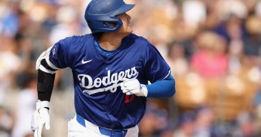 Los Angeles Dodgers designated hitter Shohei Ohtani.