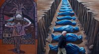 Belfast mural artists put up powerful show of solidarity with Gaza | In Pictures