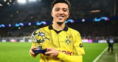Borussia Dortmund fans rejoice 'this is the Jadon Sancho we all know' after the exiled Man United star scores in man-of-the-match performance to end PSV's Champions League run