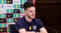 Declan Rice admits he was left 'speechless' after Gareth Southgate appointed him as England captain for Belgium clash... as Arsenal star insists he's proud to be the leader of the pack