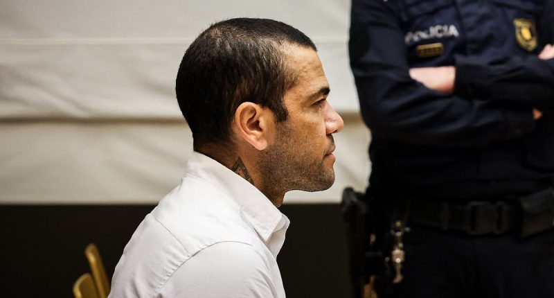 Former Barcelona superstar Dani Alves to be released from prison after finally paying €1m bail despite being left with 'two empty bank accounts and another in the red' - as his ex-wife says 'he's dead to me'