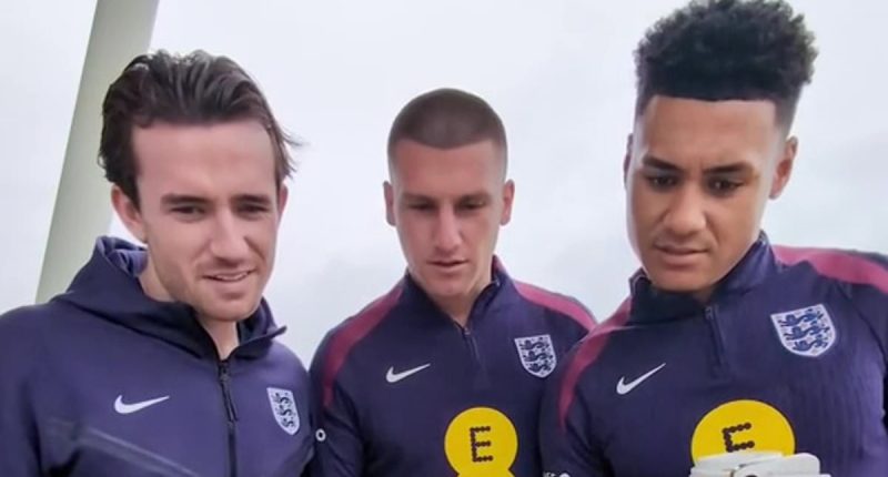 Gareth Southgate's Three Lions take on the 'Merged Faces' challenge ahead of their friendly match against Brazil... but can YOU guess the mixed-up England stars?