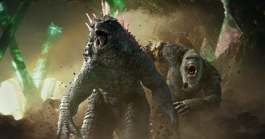 GODZILLA and KONG in Warner Bros. Pictures and Legendary Pictures’ action adventure “GODZILLA x KONG: THE NEW EMPIRE,”