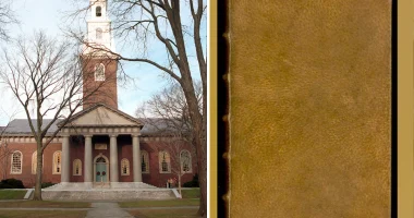 Harvard removes human skin book binding