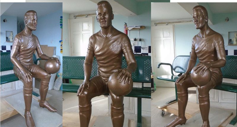 'It's the stuff of nightmares!': Football fans are less than delighted with Harry Kane's £7,200 statue that has been hidden in storage for five years while council struggles to find a place for it