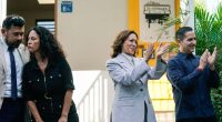 Kamala Harris cluelessly claps along to Puerto Rican song protesting her visit