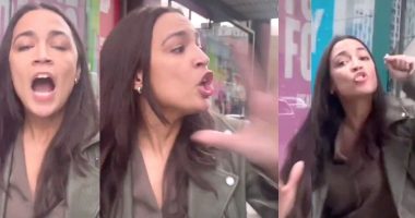 Ocasio-Cortez lashes out at anti-Israel protesters demanding she say the word genocide: 'It's f***ed up man!'