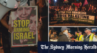 Police charge 19 demonstrators in unauthorised pro-Palestinian rally at major Australian port