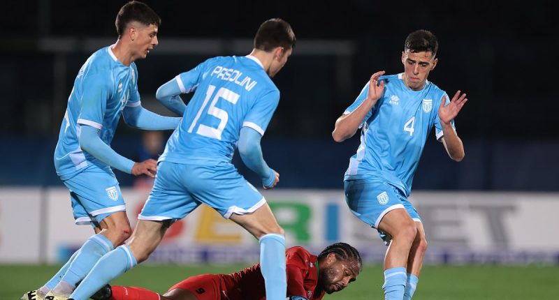 San Marino's painful 20-year wait for a win goes on as FIFA's bottom-ranked team lose 3-1 against Caribbean minnows Saint Kitts and Nevis - despite being surprise favourites!