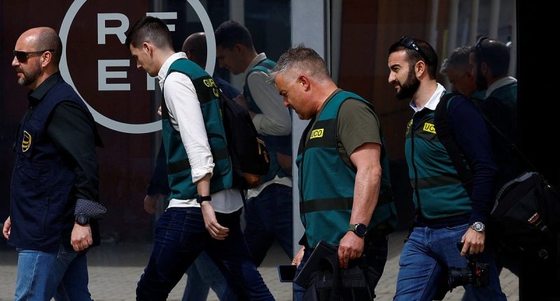 Spanish FA HQ and Luis Rubiales' house raided by police in Saudi Arabia Super Cup corruption probe... as Spain squad train nearby ahead of Colombia friendly at London Stadium