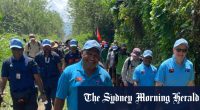 Anthony Albanese greeted at start of Kokoda Track walk