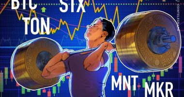 Bitcoin tips toward $70K, setting a path for TON, STX, MNT and MKR to follow