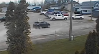 Chilling surveillance video shows moment Michigan driver plows into birthday party, killing two kids