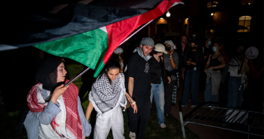 GWU says 'hateful language being displayed' not welcome on campus amid anti-Israel protests