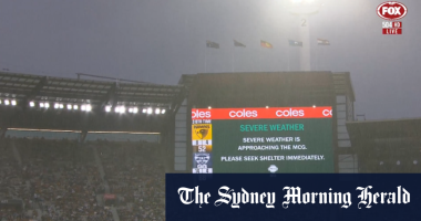 Hawks-Cats match delayed because of lightning