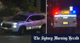 Police hunt gunman after shots fired at Sydney home with five people inside