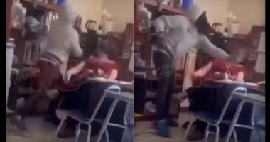 Punk who slapped HS teacher twice in face gets charged â with misdemeanors
