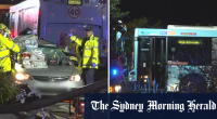 Sydney bus crash leaves man dead and several people injured