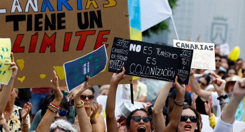Thousands protest against over-tourism in Spain’s Canary Islands | Tourism News