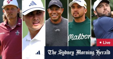 Tiger Woods, Adam Scott, Jason Day tee off at Augusta National