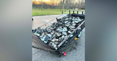 Trailer of Bibles intentionally set on fire in front of Tennessee church on Easter Sunday