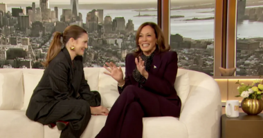 Vice President Kamala Harris says sexism to blame for comments about her notorious cackling laugh in an interview with Drew Barrymore