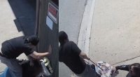 Video shows thug knocking down California woman from behind to steal her purse in broad daylight