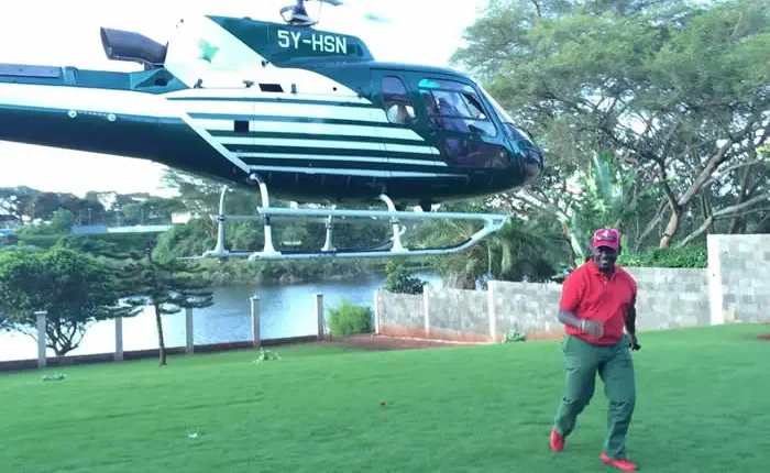 William Kabogo Helicopter - Kabogo Jumps Off A Moving Helicopter