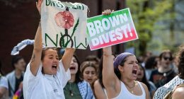 Brown U caves to anti-Israel protesters, agrees to deal on divestment in exchange for encampment closure