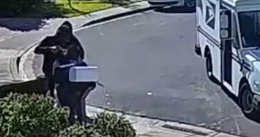 California postal worker robbed at gunpoint in brazen daytime attack caught on video