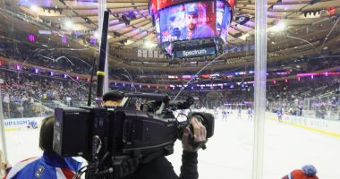 ESPN cut the broadcast of Game 2 between the New York Rangers and the Carolina Hurricanes during the final seconds of the third period.